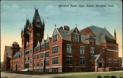 Hartford Public High School Connecticut Postcard Postcard