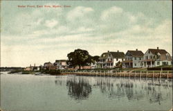 Water Front East Side Mystic, CT Postcard Postcard