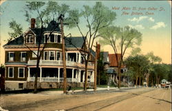 West Main St. From Cedar St New Britain, CT Postcard Postcard