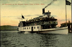 An Excursion On the Steamer Idaho Coeur D'Alene, ID Postcard Postcard