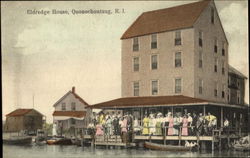 Eldredge House Quonochontaug, RI Postcard Postcard