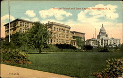 Normal School And State Capitol Postcard