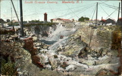 Smith Granite Quarry Westerly, RI Postcard Postcard