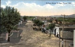 El Paso Street Texas Postcard Postcard