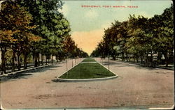 Broadway Fort Worth, TX Postcard Postcard