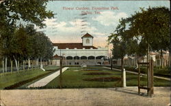 Flower Gardens, Exposition Park Postcard