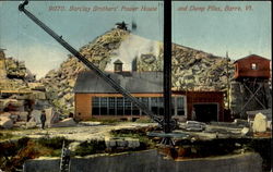 Barclay Brothers Power House and Dump Piles Postcard