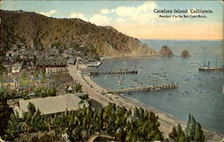 Reached Via the Salt Lake, Catalina Island Postcard