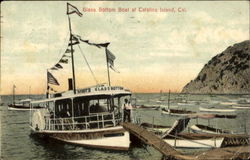 Glass Bottom Boat At California Santa Catalina Island, CA Postcard Postcard