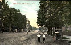 Main Street Middletown, CT Postcard Postcard