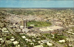 Young Circle And The Band Shell Looking West Postcard