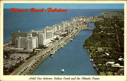 Hotel Row Between Indian Creek And Atlantic Ocean Postcard