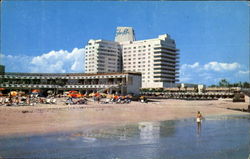 Fontainebleau And Eden Roc Cabanas Postcard