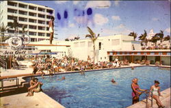 The Seagull Hotel Pool And Cabana Colony, 21st Street Postcard