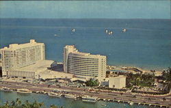 The Fontainebleau Hotel Cabana And Yacht Club, 44th to 47th Street Miami Beach, FL Postcard Postcard