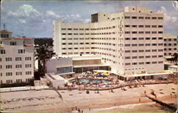 The Empress Hotel Pool Cabana Club Miami Beach, FL Postcard Postcard