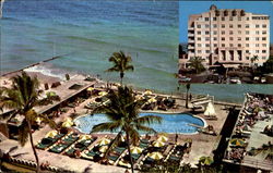 The Atlantis Hotel Pool Cabana Club, 27th Street Miami Beach, FL Postcard Postcard