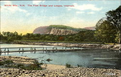 The Foot Bridge And Ledges Intervale, NH Postcard Postcard