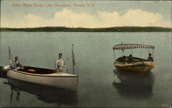 Public Motor Boats, Lake Massabesic Postcard