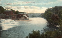 The Genesee Above Lower Falls Postcard