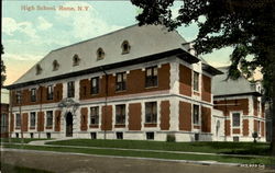 High School Rome, NY Postcard Postcard