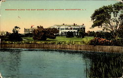 Residence Along The East Shore Of Lake Agawam Postcard