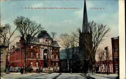 Y. M. C. A. Bldg. And Westminster Church Postcard