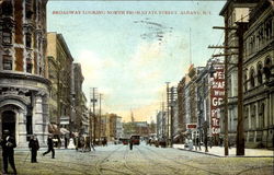 Broadway Looking North From State Street Postcard