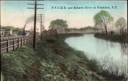 N. Y. C. R. R. And Mohawk River Postcard