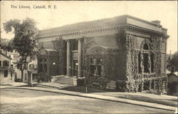 The Library Catskill, NY Postcard Postcard