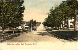 Main Street Looking East Monticello, NY Postcard Postcard