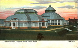 Conservatory, Bronx Park New York, NY Postcard Postcard