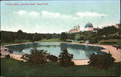 Yacht Lake, Central Park New York, NY Postcard Postcard