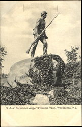 G. A. R. Memorial, Roger Williams Park Postcard