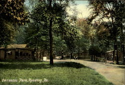 Carsonia Park Reading, PA Postcard Postcard