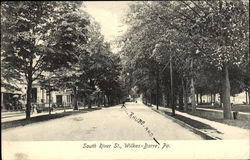 South River Street Wilkes-Barre, PA Postcard Postcard