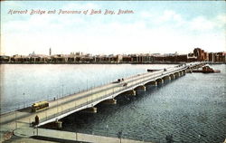 Harvard Bridge And Panorama Of Back Bay Postcard