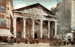 St. Paul's Church, Tremont Street Postcard