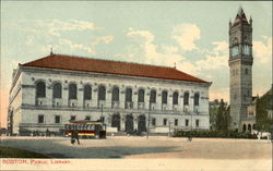 Public Library Boston, MA Postcard Postcard