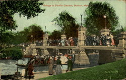 Bridge In Public Gardens Postcard