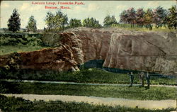 Lovers Leap, Franklin Park Boston, MA Postcard Postcard