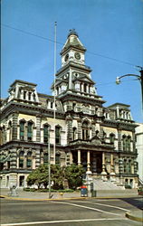 Muskingum County Courthouse, Corner Fourth and Main Streets Postcard