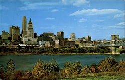 Cincinnati Skyline Postcard