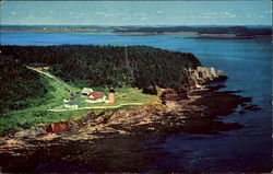 West Quoddy Light Lubec, ME Postcard Postcard