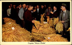 Virginia Tobacco Market Postcard Postcard