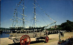 Mystic Seaport Connecticut Postcard Postcard