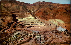 Phelps Dodge Corporation's Lavender Open Pit Copper Mine Arizona Postcard Postcard