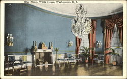 Blue Room, White House Postcard