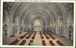 Union Station Waiting Room Washington, DC Washington DC Postcard Postcard