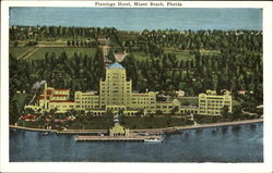 Flamingo Hotel Miami Beach, FL Postcard Postcard